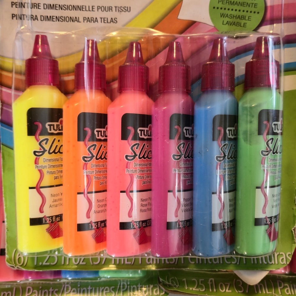 Tulip Neon Fabric Paint Set - Bright Multi Colors